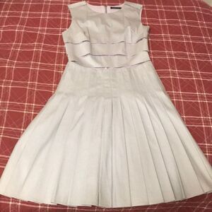 Marc New York pleated skirt sleeveless dress pastel purple lilac cage mesh